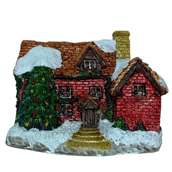 No Brand Other - Christmas Village Cottage English Dickens Kincaid Style House Miniature Scale